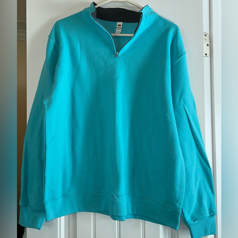 NWOT Fruit of the Loom Sofspun Blue Pullover